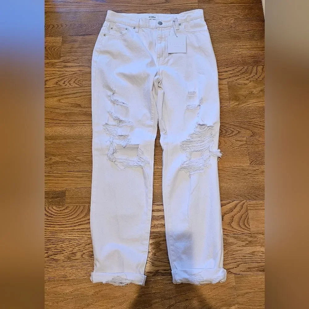 Pistola Presley High Rise Relaxed Roller Jeans Sz 27 NWT - Picture 7 of 10